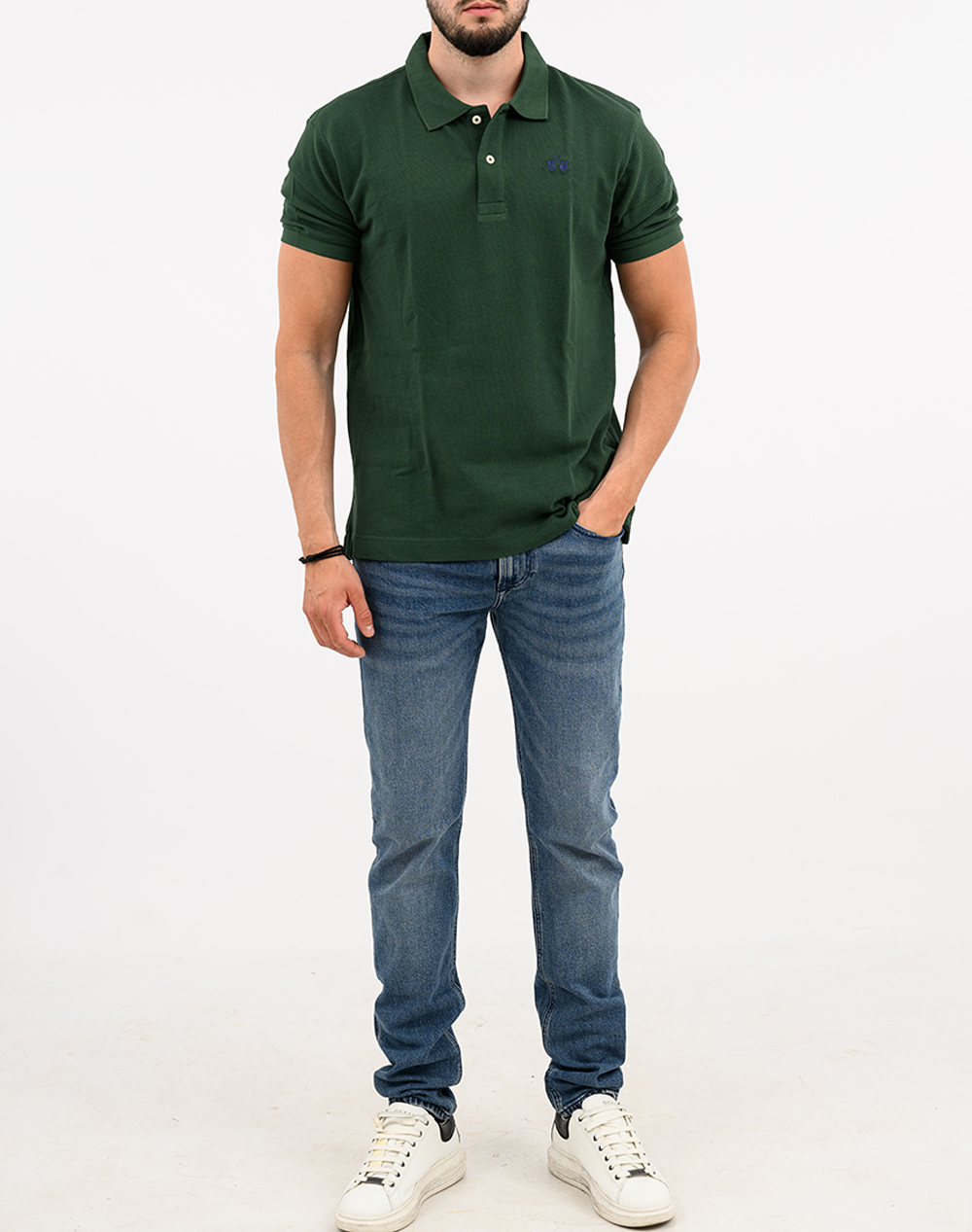 LA MARTINA БЛУЗА POLO KMMAN POLO S/S SLEEVE COTTON PIQ