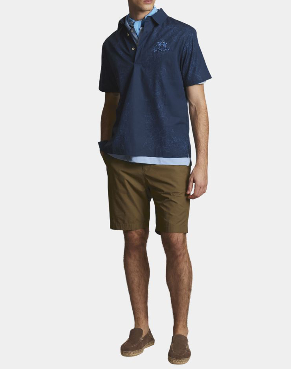 LA MARTINA BLOUSE POLO ΚΜ MAN S/S POLO PIQUET VISIBLE ST