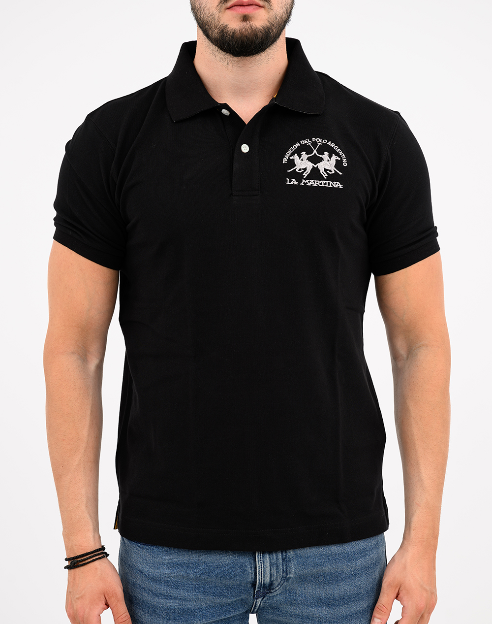 LA MARTINA БЛУЗА POLO KM MAN POLO S/S PIQUET STRETCH