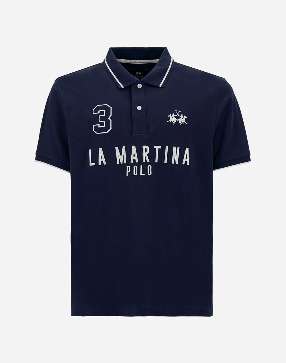 LA MARTINA BLOUSE POLO ΚΜ MAN S/S POLO PIQUET STRETCH