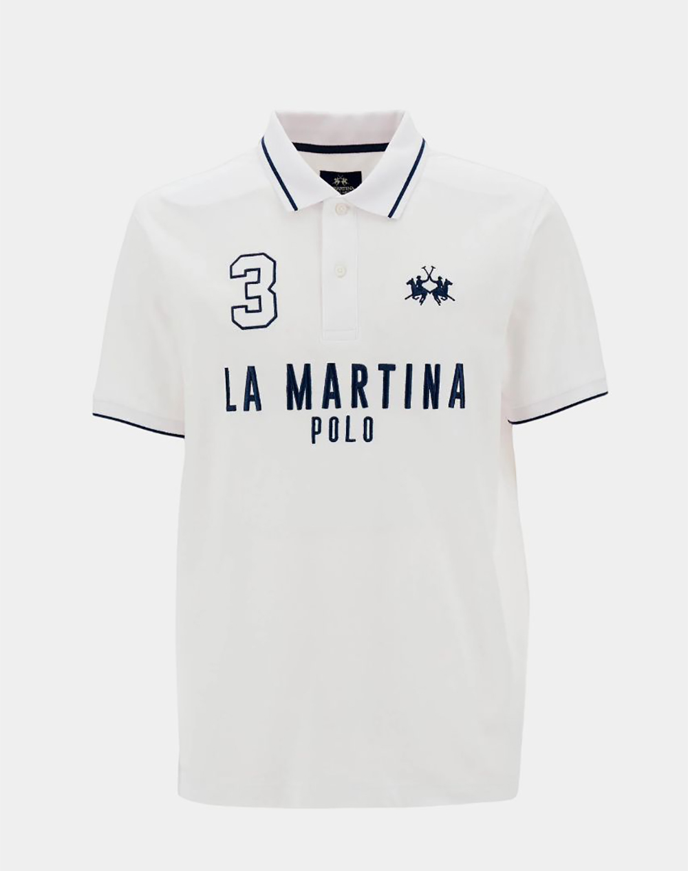 LA MARTINA BLOUSE POLO ΚΜ MAN S/S POLO PIQUET STRETCH