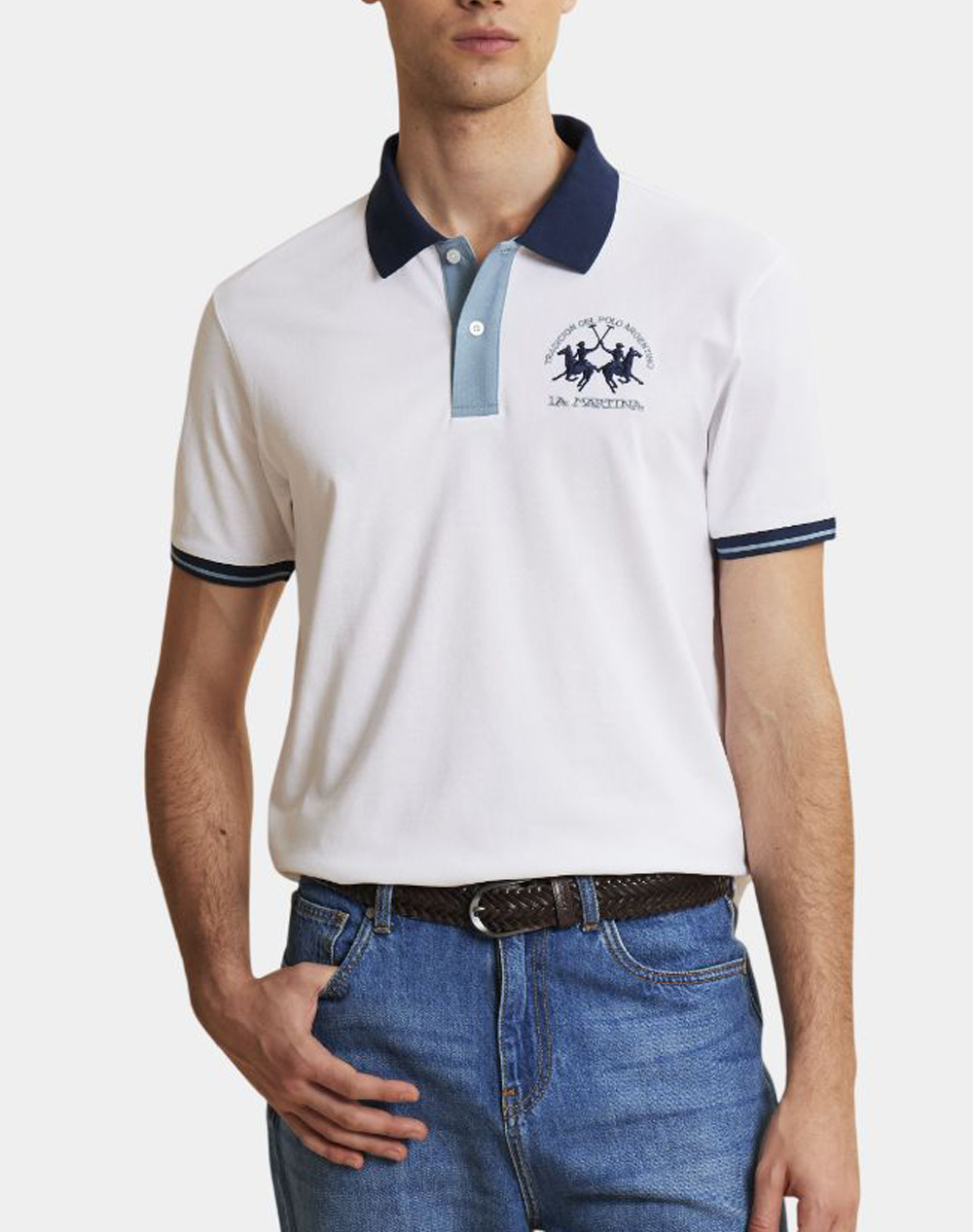 LA MARTINA BLOUSE POLO ΚΜ MA S/S POLO PIQUET STRETCH