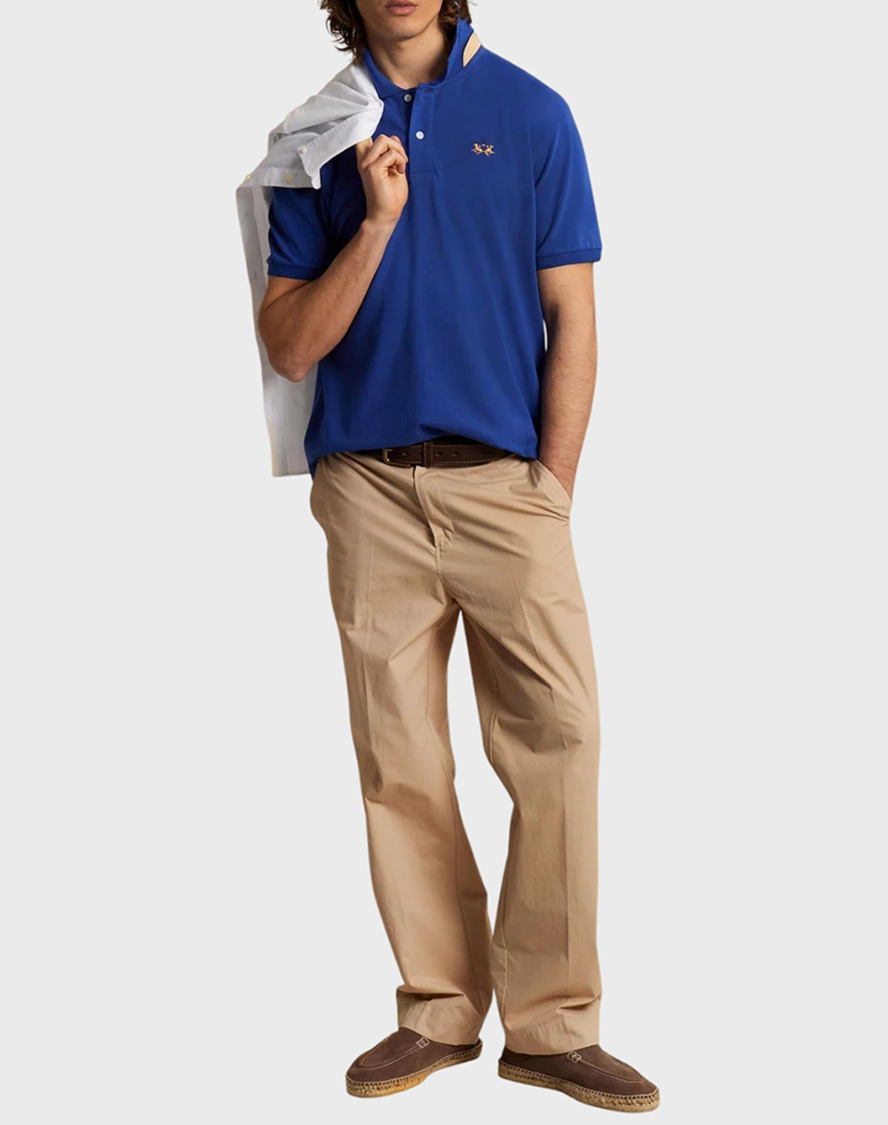LA MARTINA BLOUSE POLO ΚΜ MAN S/S POLO PIQUET STRETCH