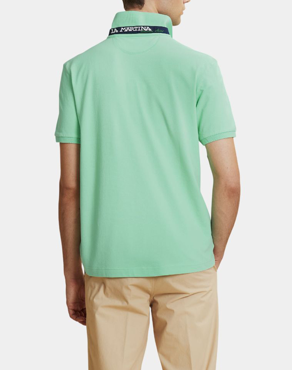LA MARTINA BLOUSE POLO ΚΜ MAN S/S POLO PIQUET STRETCH