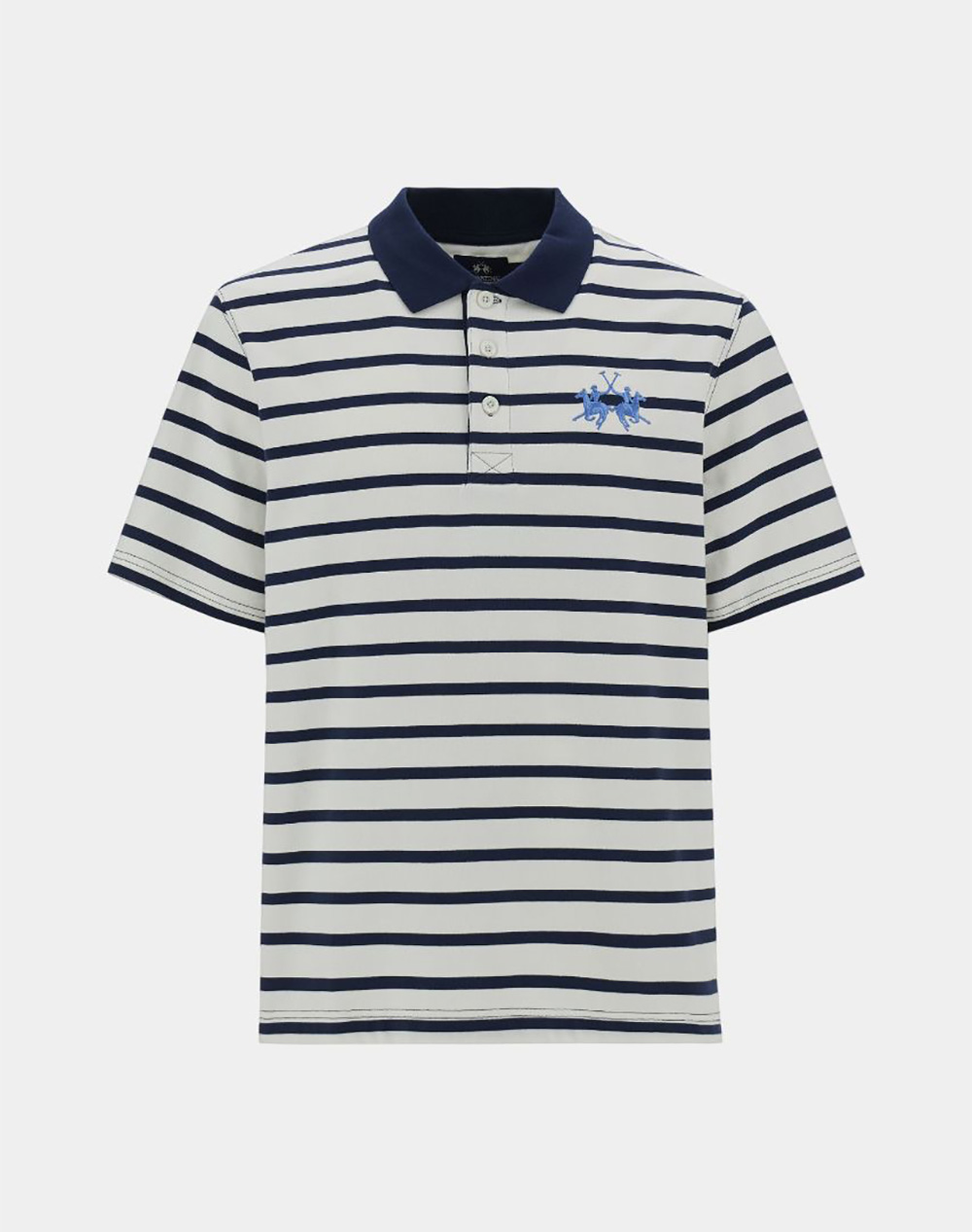 LA MARTINA БЛУЗА POLO KMMAN S/S POLO STRIPED COTTON HE