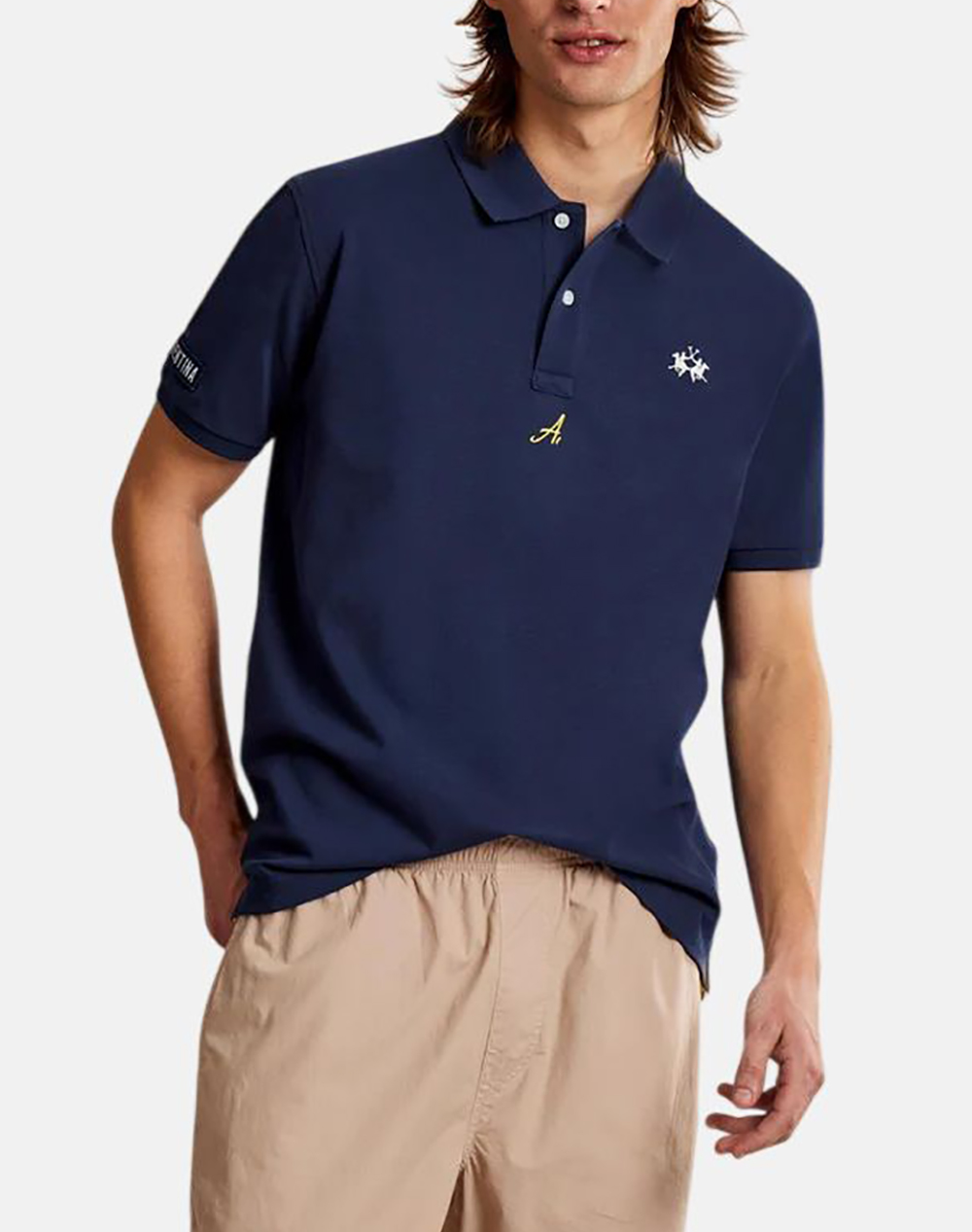 LA MARTINA BLOUSE POLO KM MAN POLO S/SLEEVE COTTON PIQUE