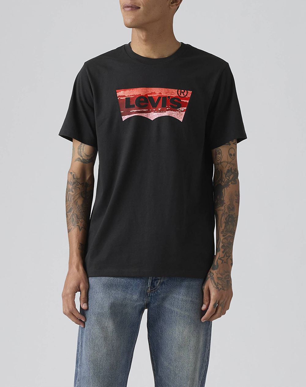 LEVIS GRAPHIC CREWNECK TEE BLACKS