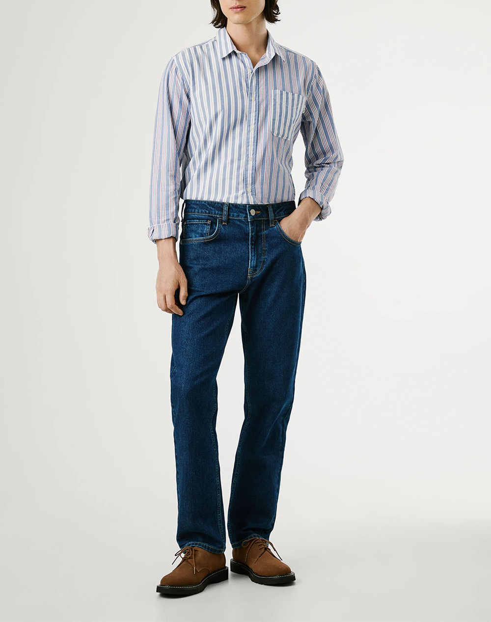 PEPE JEANS ESSENTIALS TAPERED JEANS STANLEY 32 TROUSERS MENS