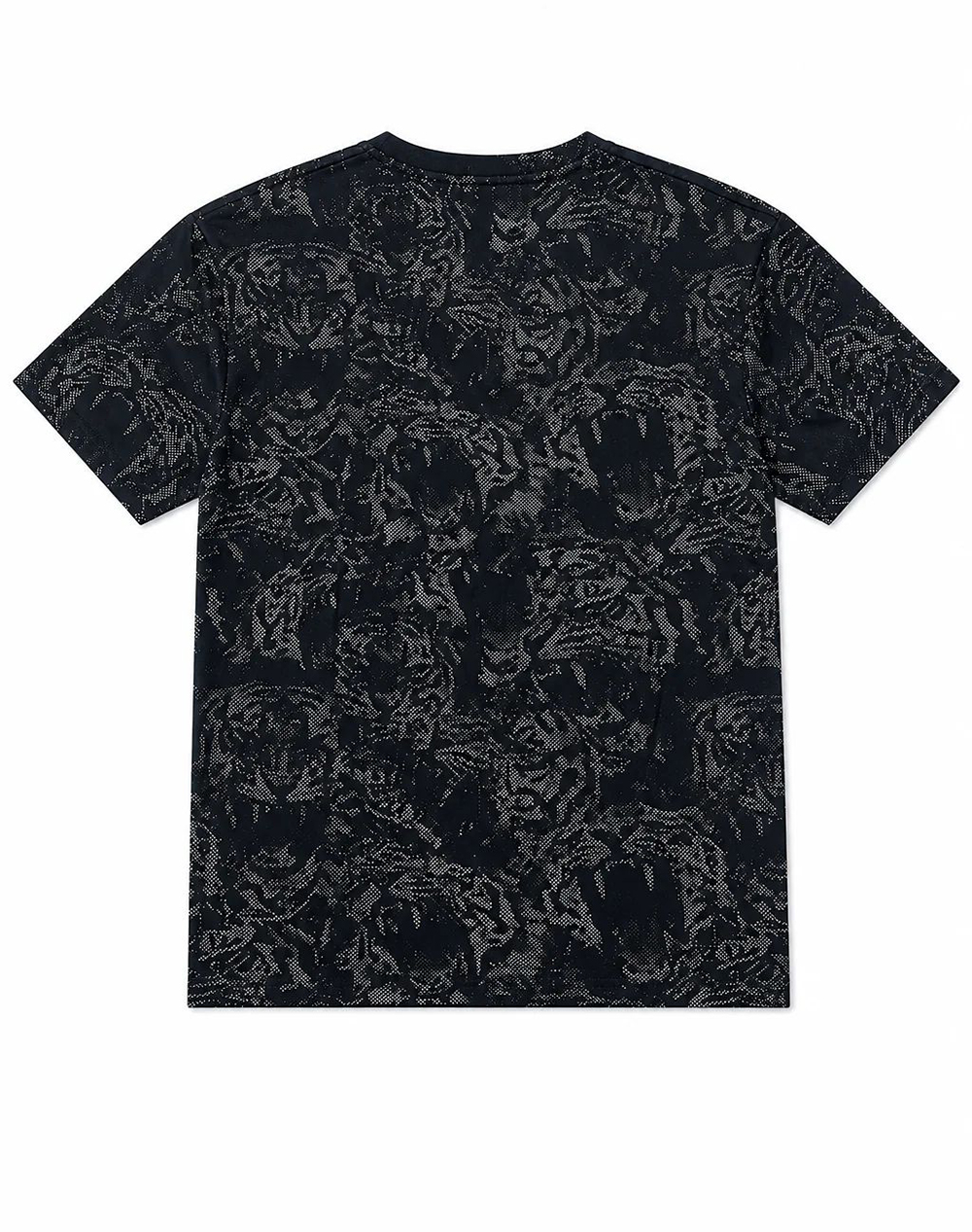 PLEIN SPORT PS26MTS10 ALLOVER TIGER SHORT SLEEVE BLOUSEPLEIN SPORT
