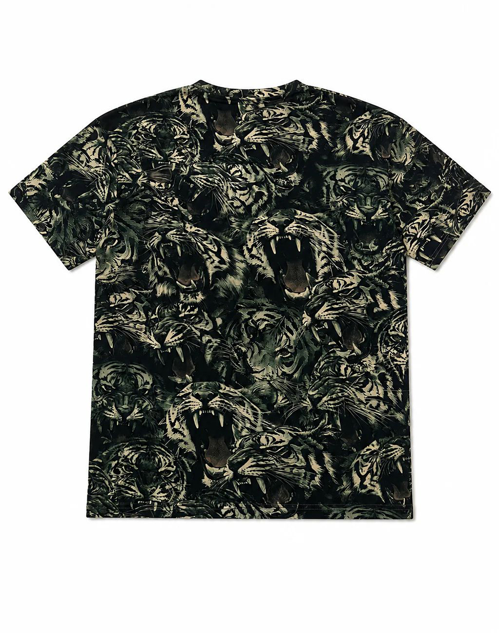 PLEIN SPORT PS26MTS10 ALLOVER TIGER SHORT SLEEVE BLOUSEPLEIN SPORT