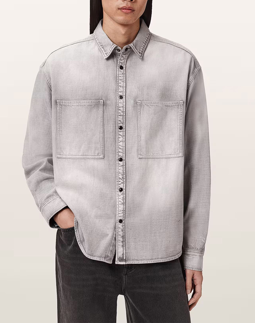 ALL SAINTS AL CANVAS SHIRT