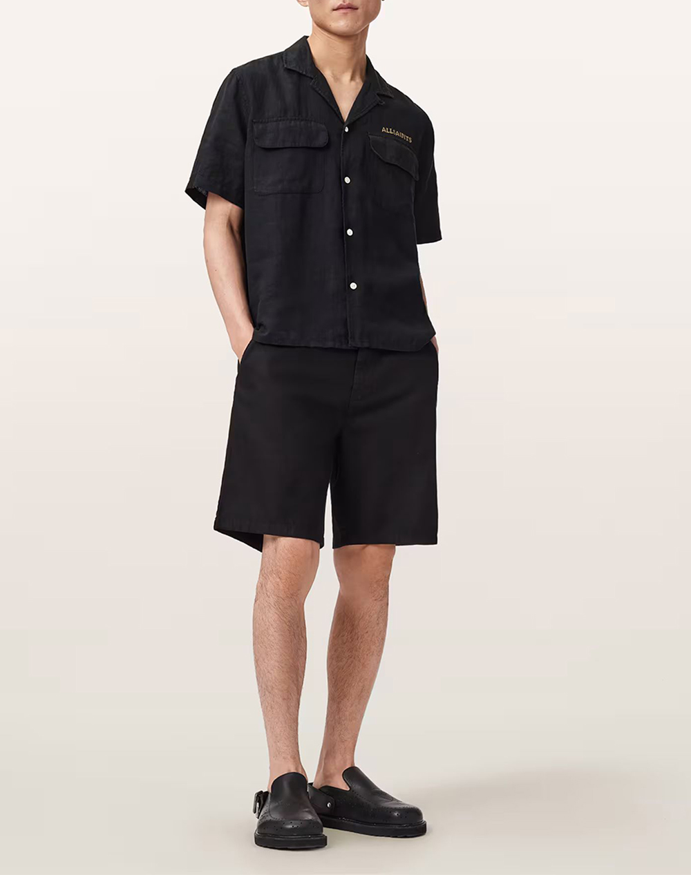 ALL SAINTS DUNLOE SS SHIRT