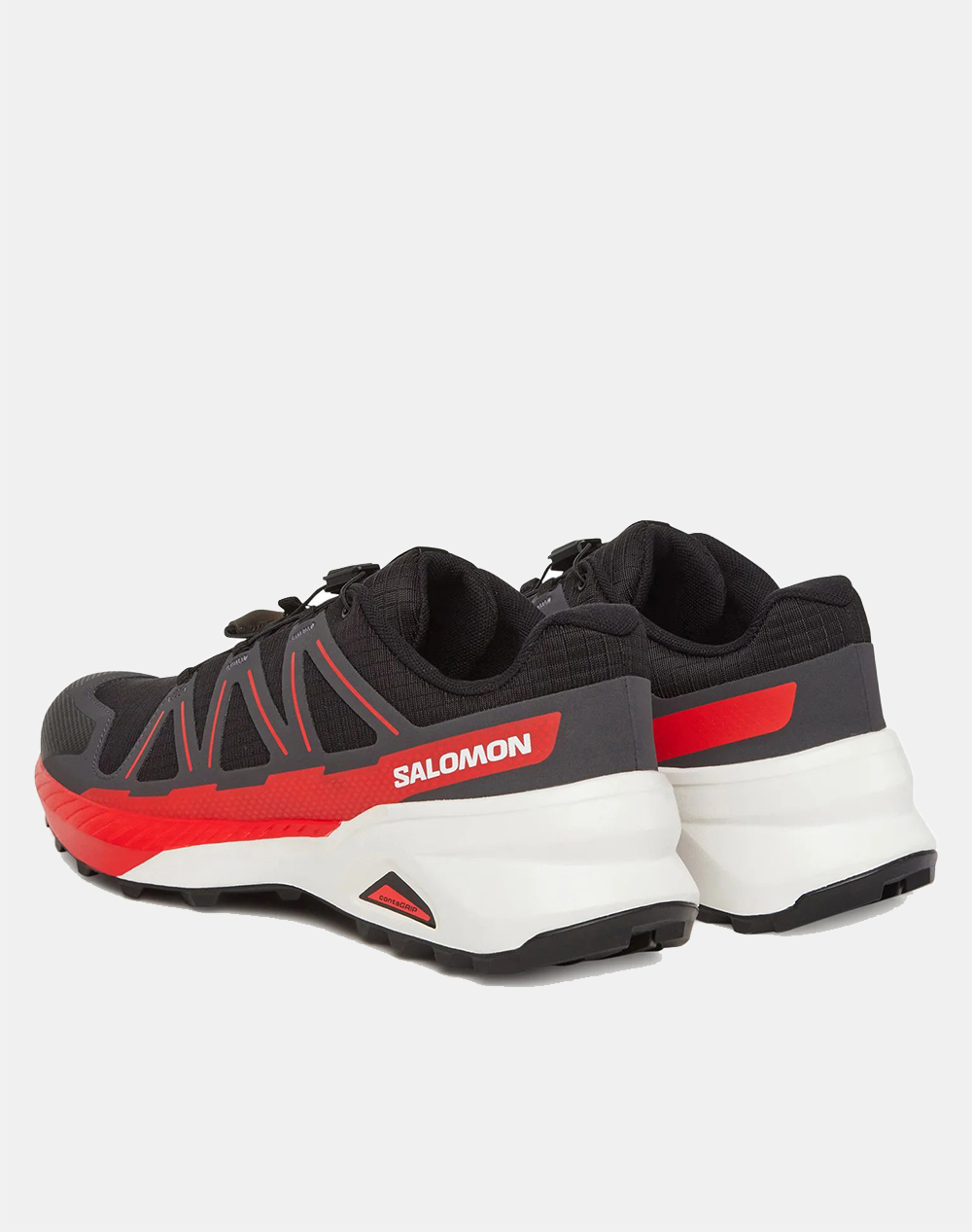 SALOMON SMU BANK SHOES SPEEDCROSS PEAK BLACK/ASPHALT/FIRD MENS SHOES