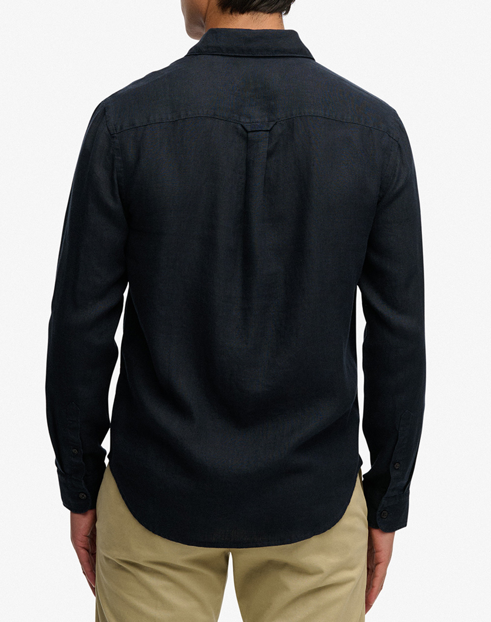 SUPERDRY D2 STUD RIVIERA L/S LINEN SHIRT MENS SHIRT