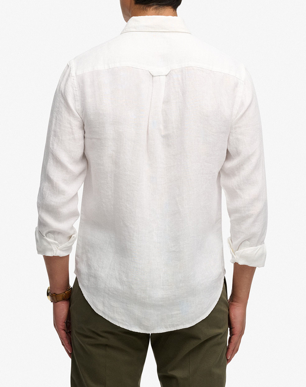 SUPERDRY  D2 STUD RIVIERA L/S LINEN SHIRT MENS SHIRT