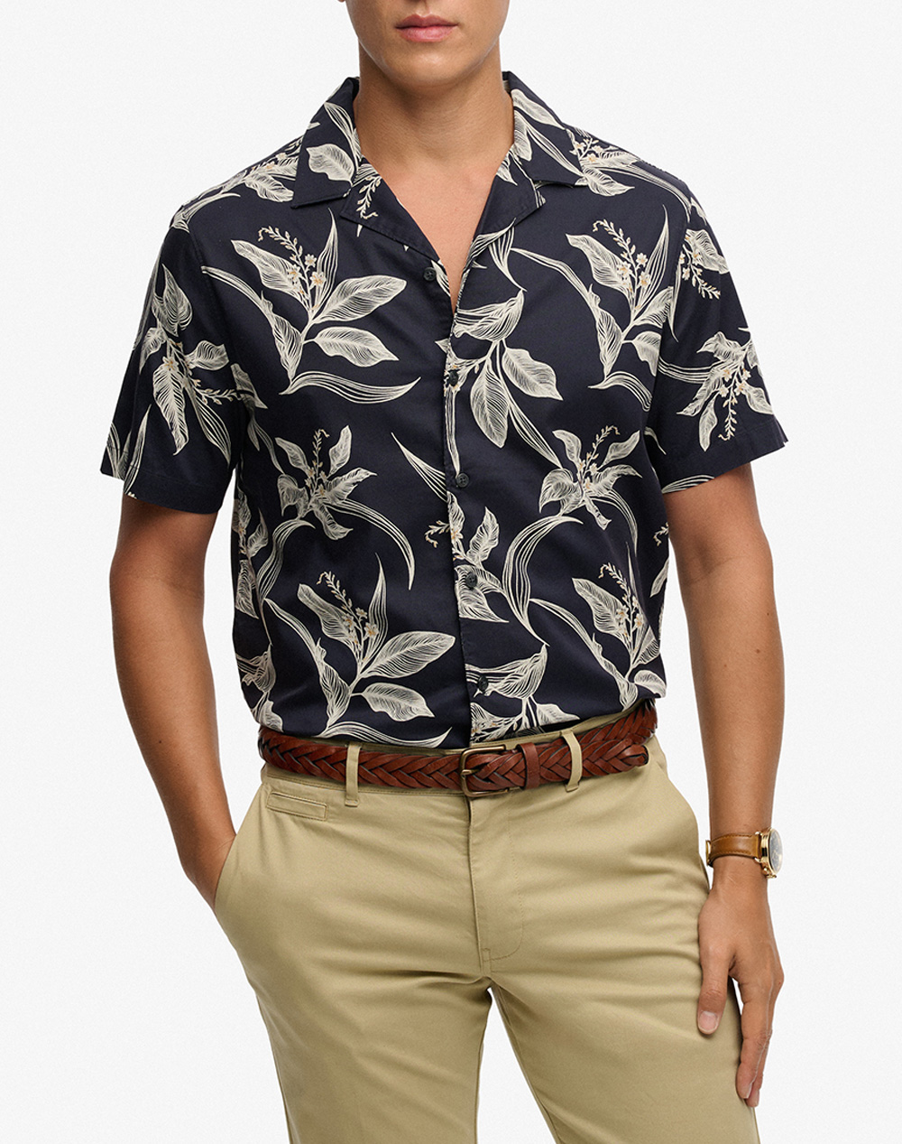 SUPERDRY D1 OVIN HAWAIIAN PRINT S/S SHIRT МЪЖКА РИЗА