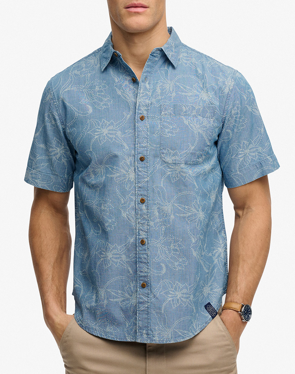 SUPERDRY D2 OVIN VINTAGE LOOM S/S SHIRT MENS SHIRT