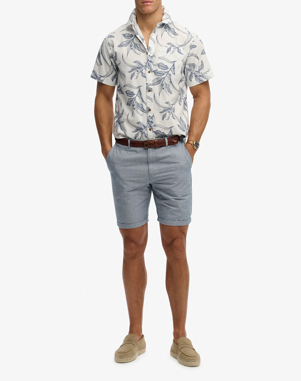 SUPERDRY D2 OVIN VINTAGE LOOM S/S SHIRT MENS SHIRT