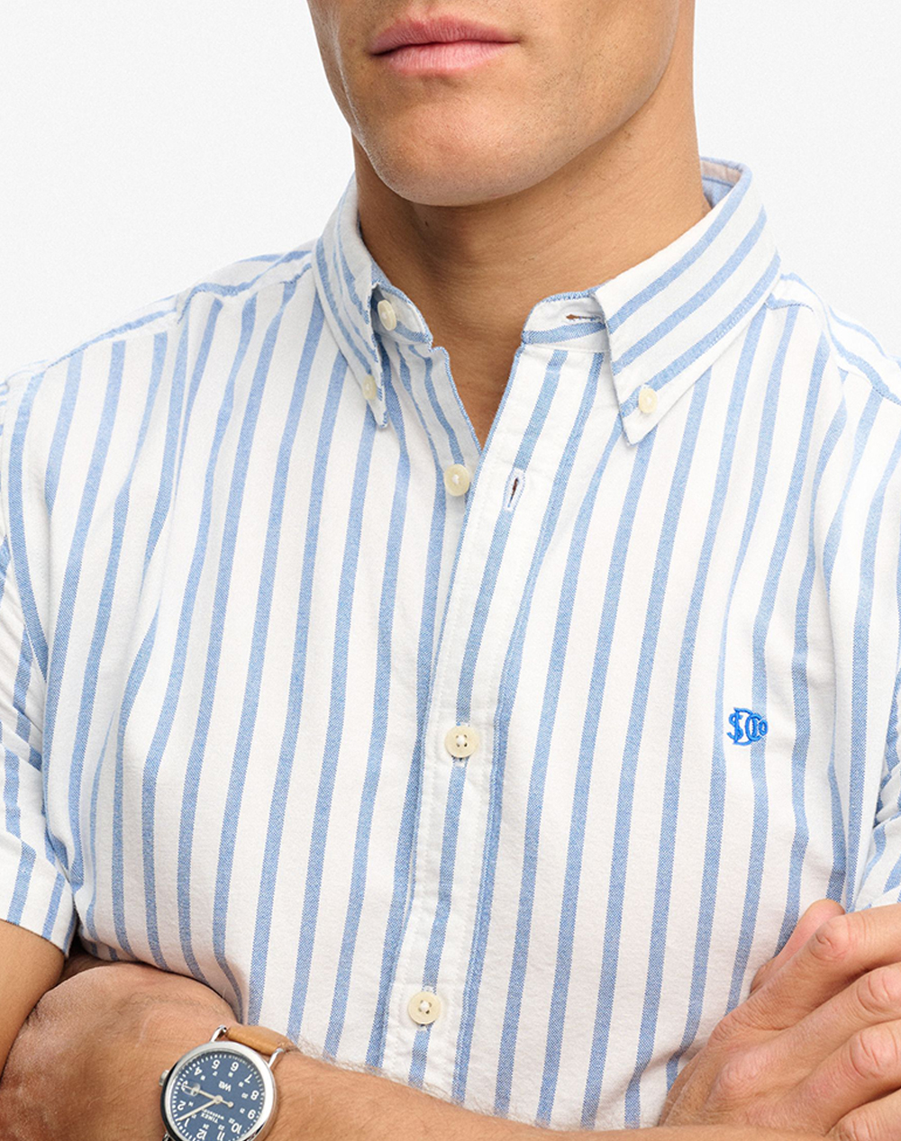 SUPERDRY D2 STUD PREPPY OXFORD S/S SHIRT MENS SHIRT