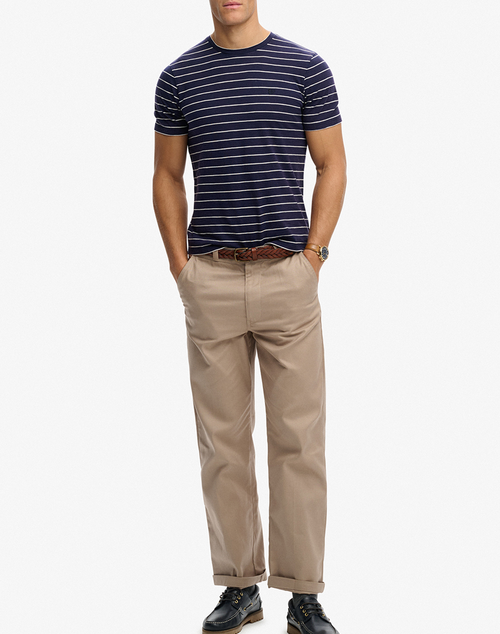 SUPERDRY D2 OVIN CLASSIC ESSENTIAL STRIPE TEE MENS BLOUSE