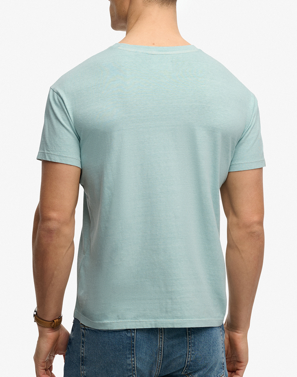 SUPERDRY D1 COTTON CLASSIC LINEN PKT TEE MENS BLOUSE