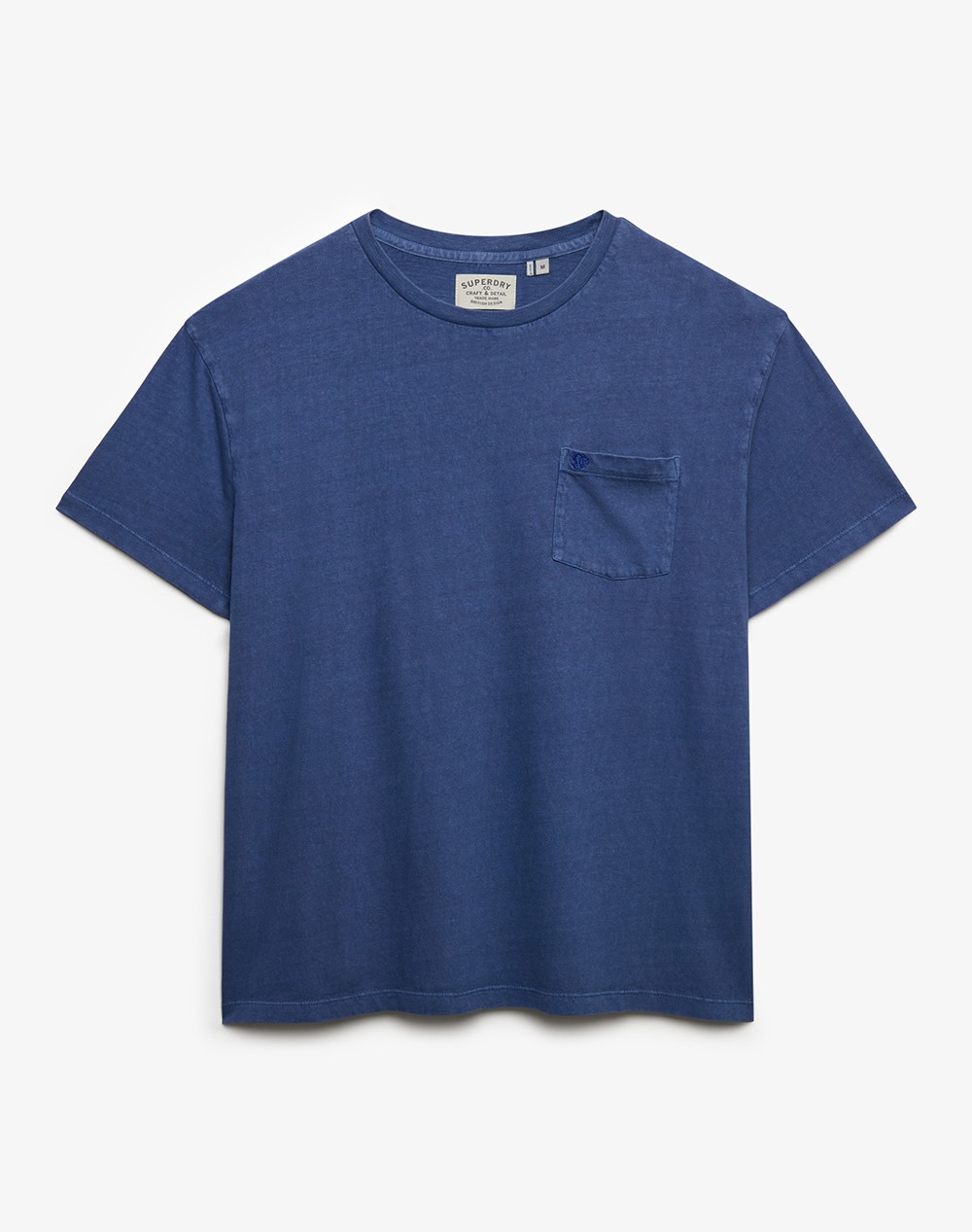 SUPERDRY D1 COTTON CLASSIC LINEN PKT TEE MENS BLOUSE