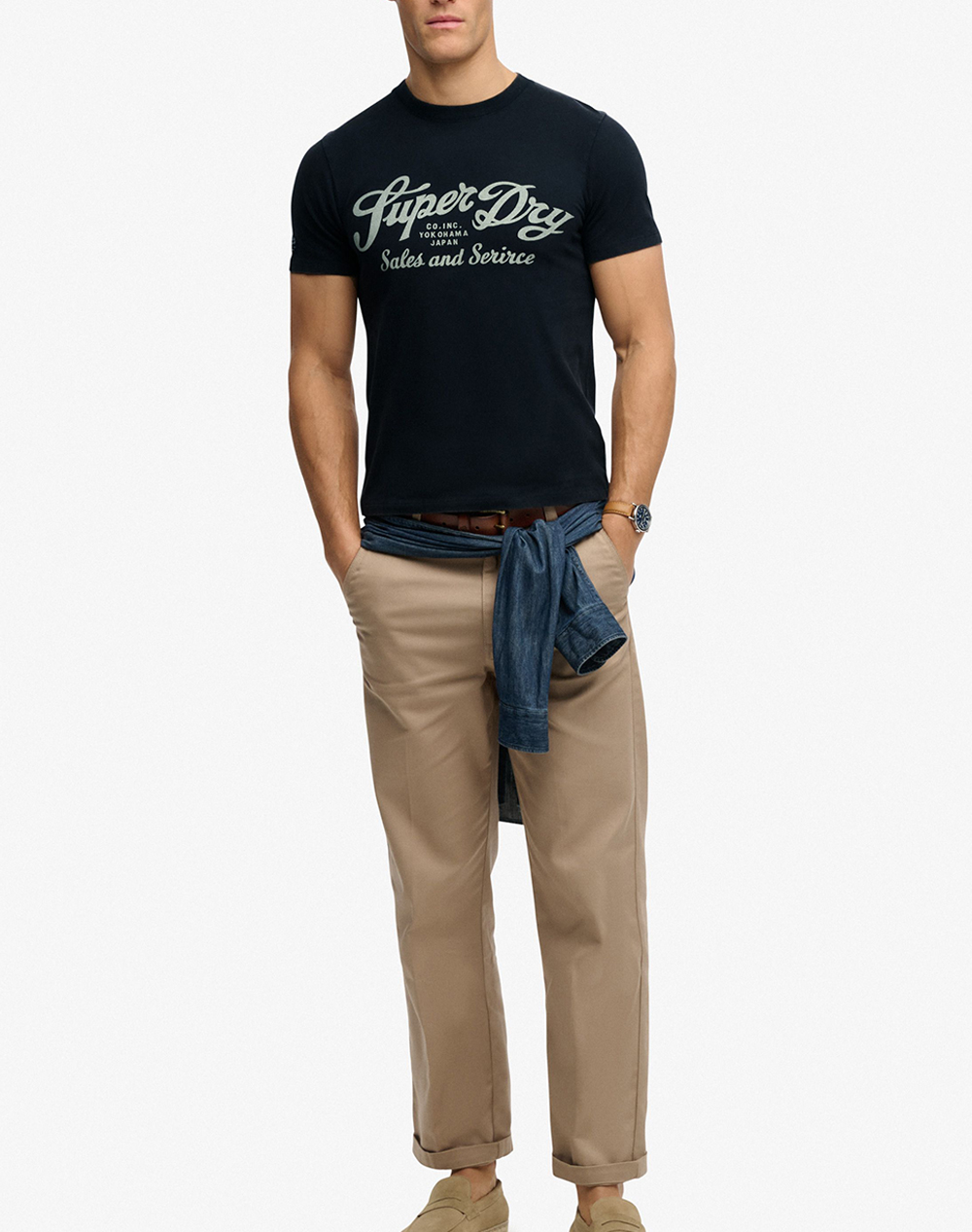 SUPERDRY D3 OVIN INDUSTRY WORKER RELAXED TEEMENS BLOUSE