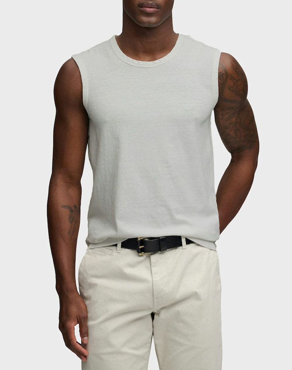 SUPERDRY D3 OVIN CLASSIC COTTON LINEN TANKMENS BLOUSE