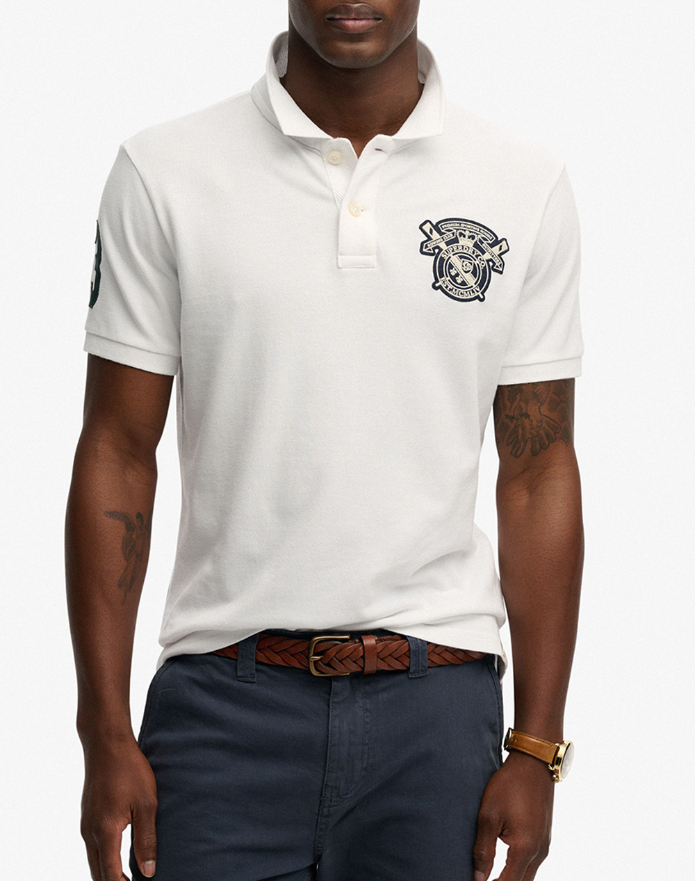 SUPERDRY D2 CREST POLOMENS BLOUSE