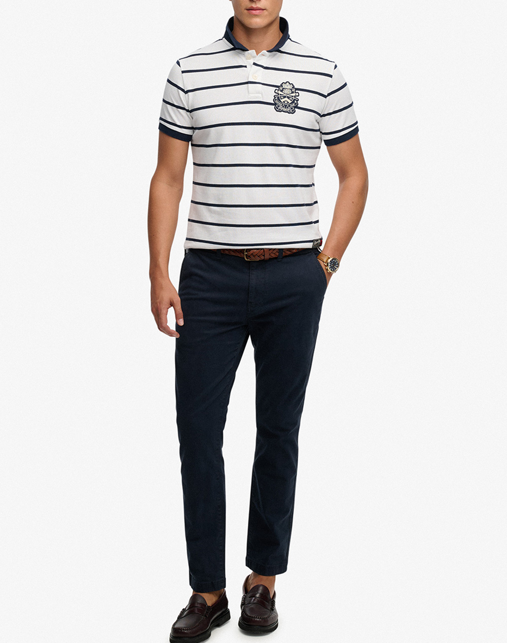 SUPERDRY D2 CREST STRIPE POLO МЪЖКА БЛУЗА