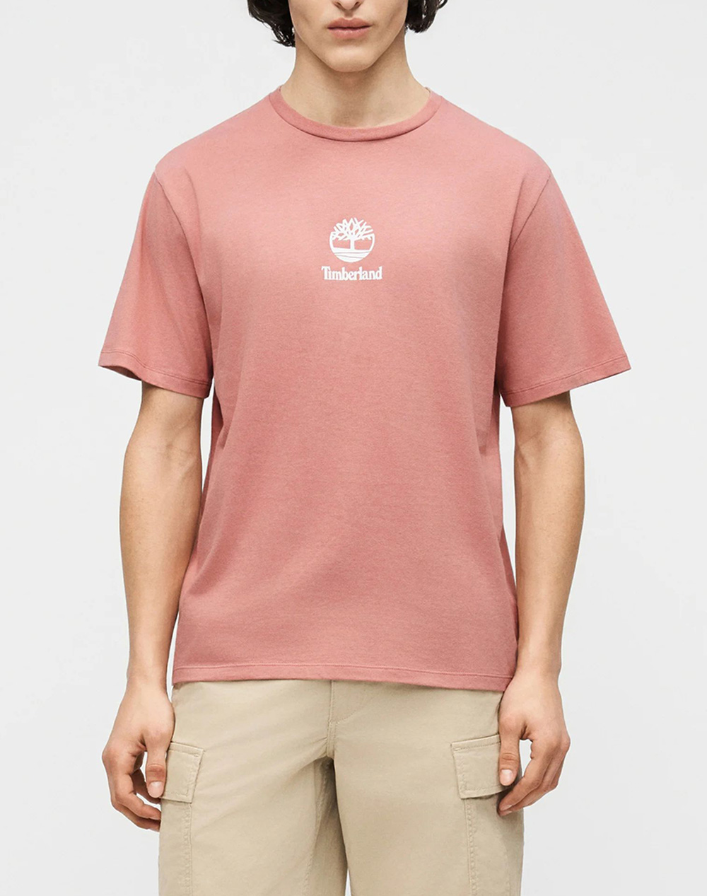 TIMBERLAND Print Stack Logo Short Sleeve Tee