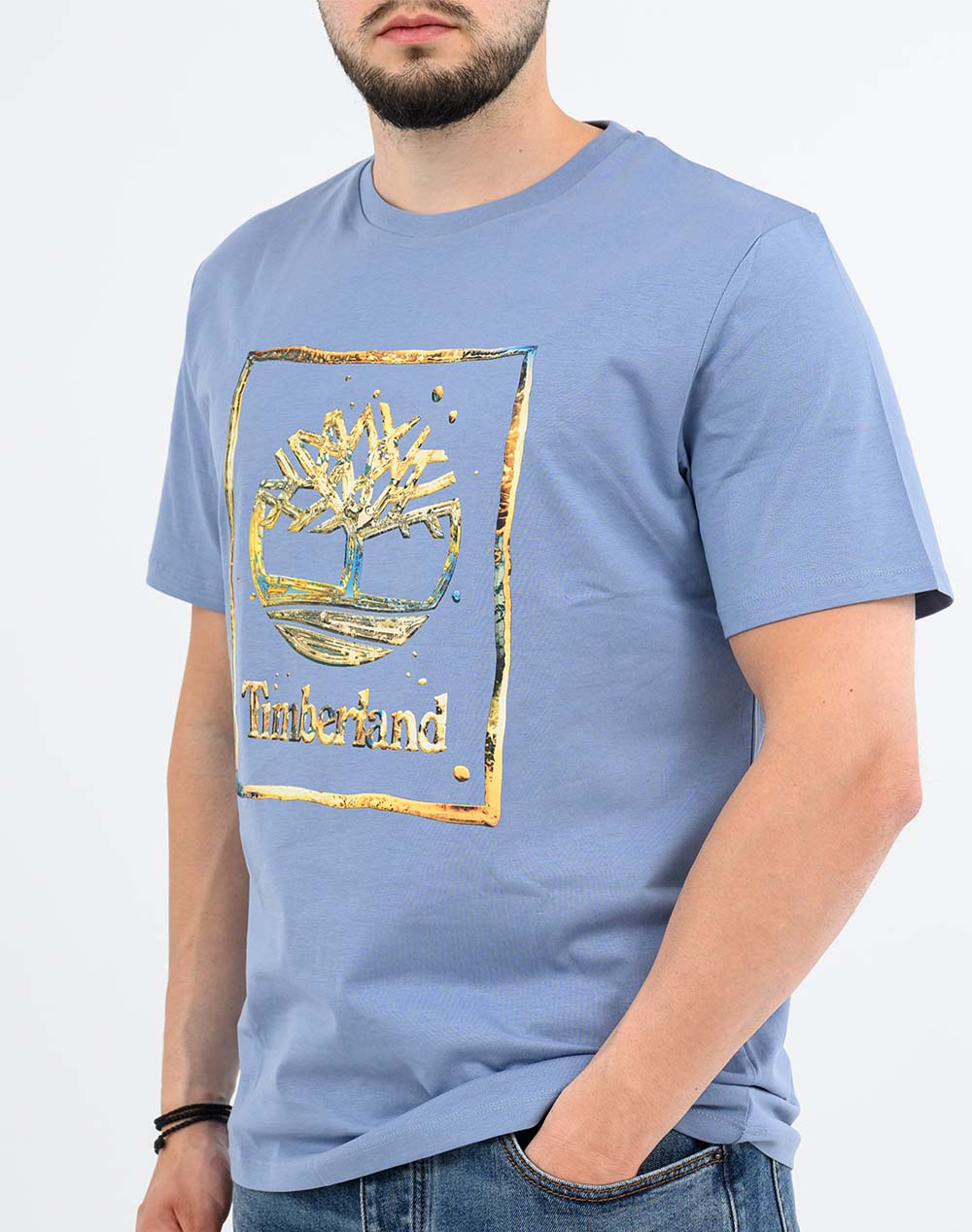 TIMBERLAND Water Stack Logo Short Sleeve Tee