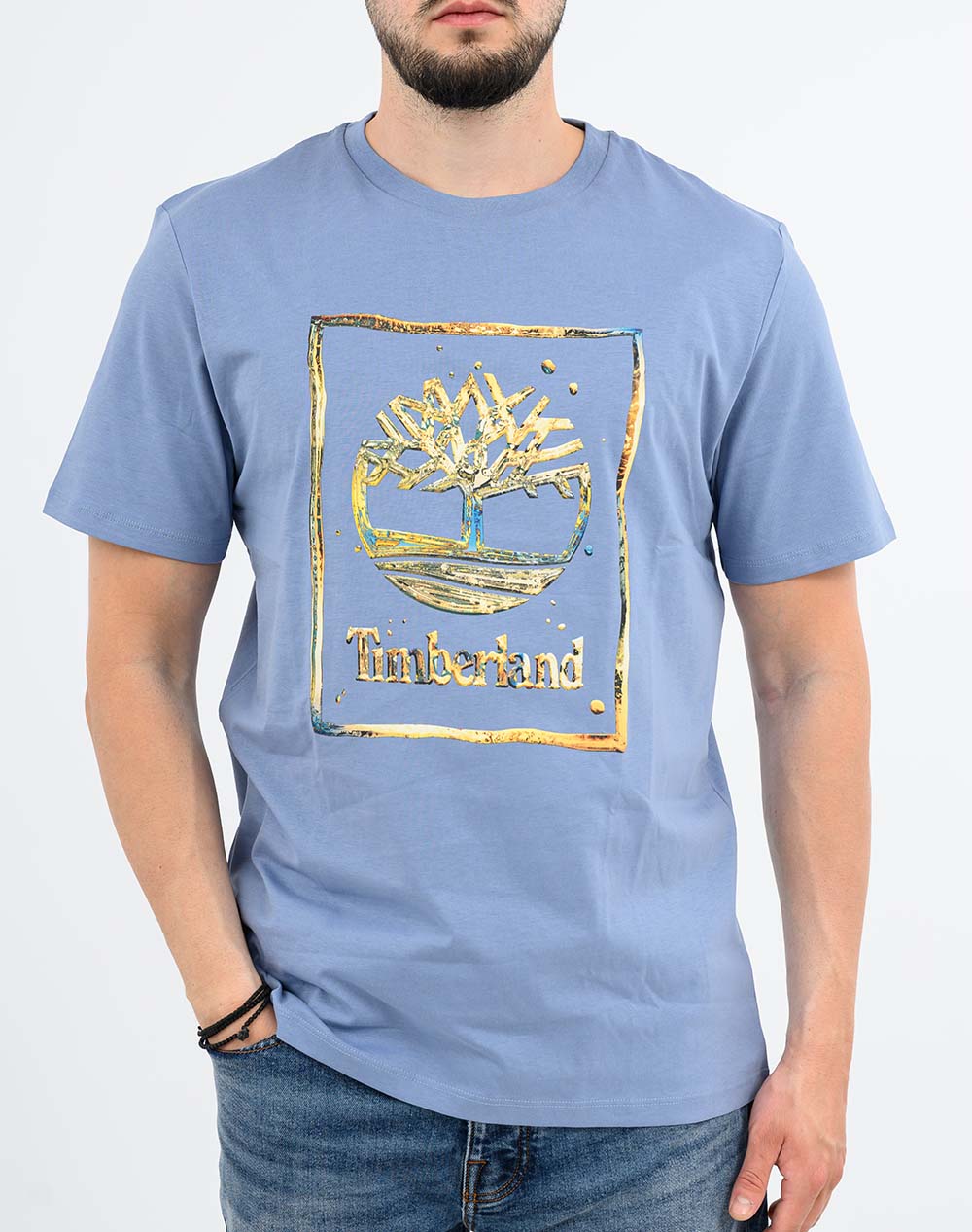 TIMBERLAND Water Stack Logo Short Sleeve Tee