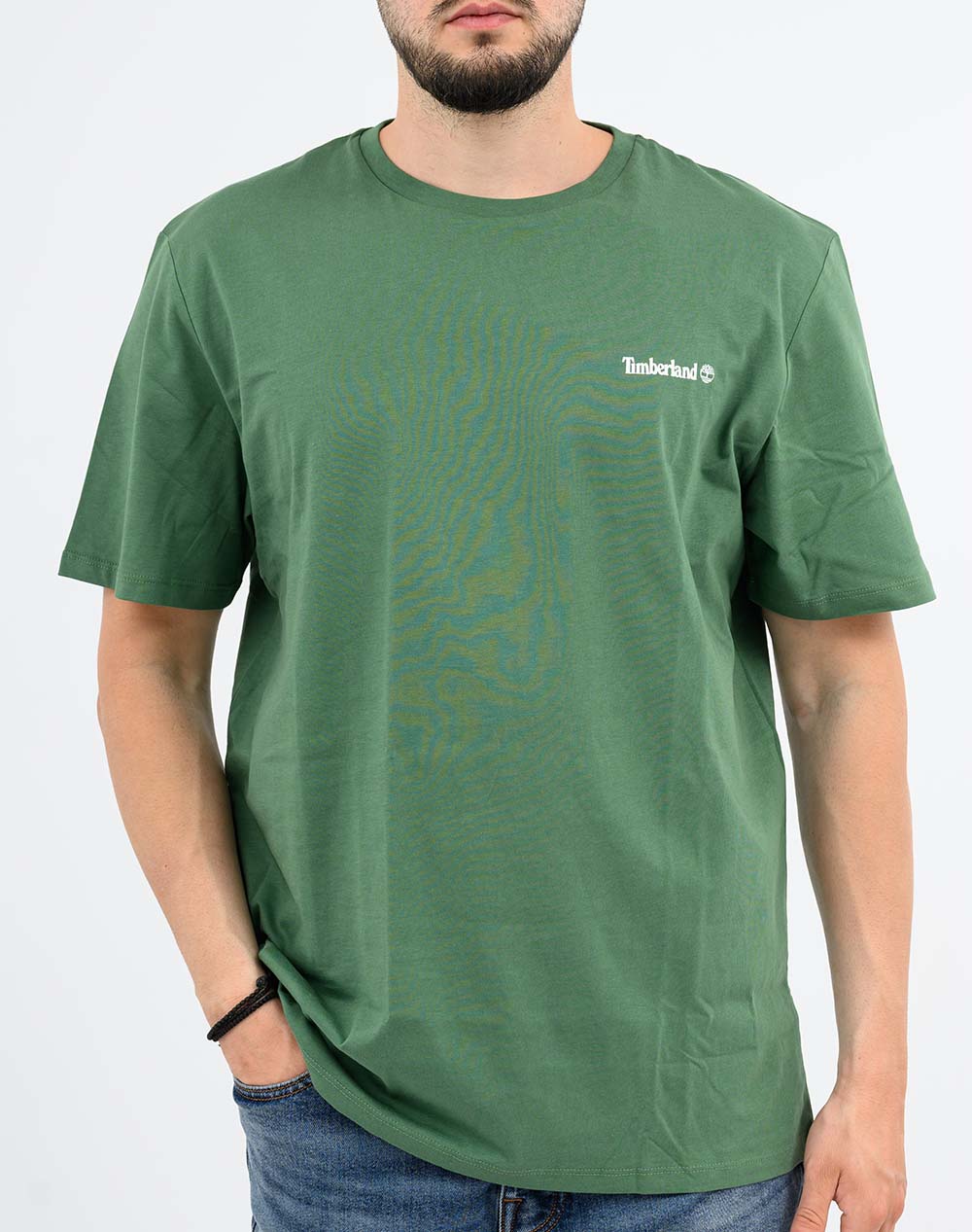 TIMBERLAND Small Linear Logo Print Tee