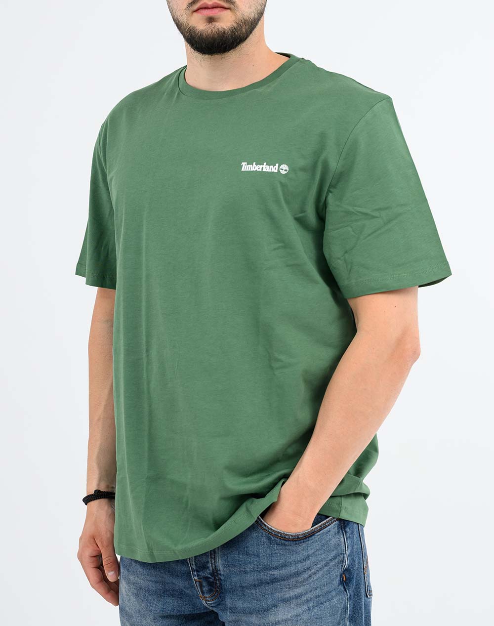 TIMBERLAND Small Linear Logo Print Tee
