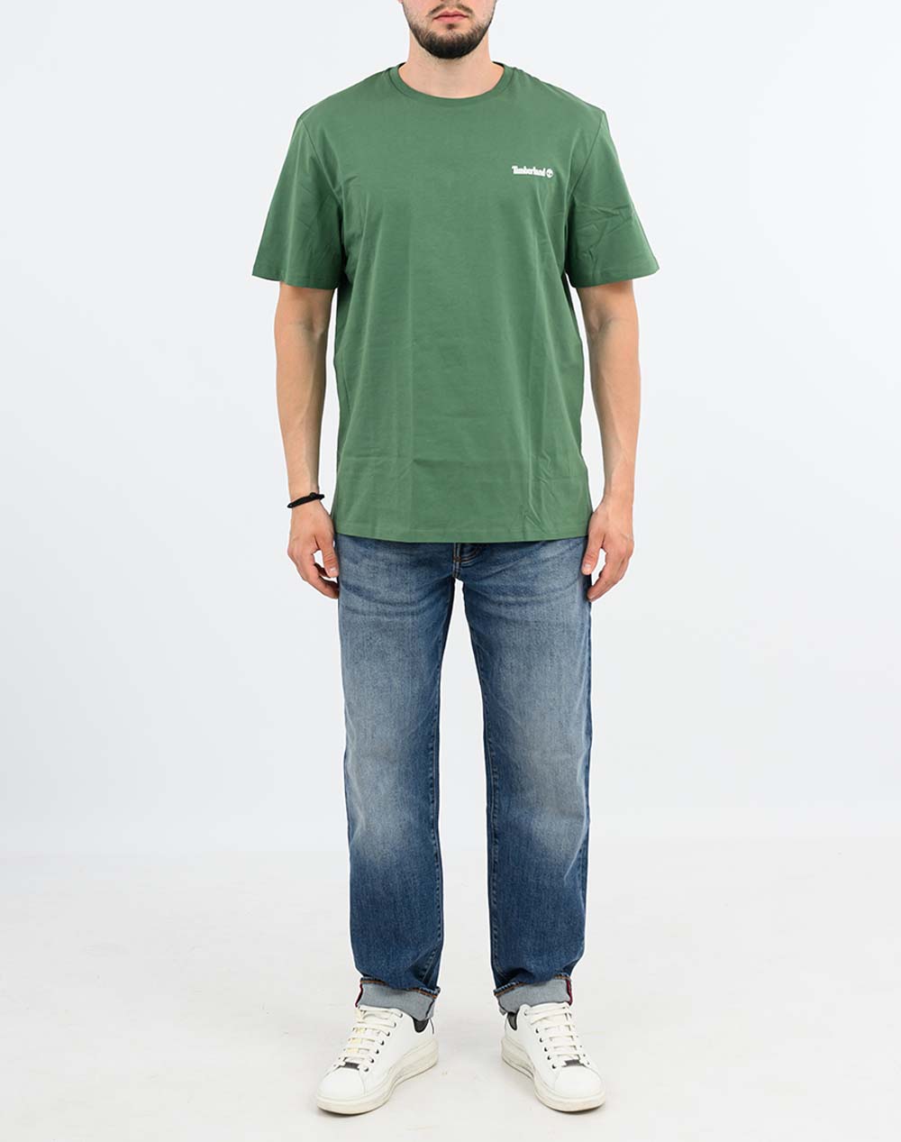 TIMBERLAND Small Linear Logo Print Tee