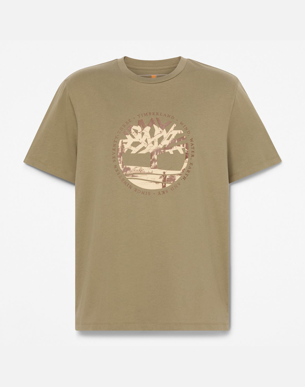 TIMBERLAND Tree Logo Lake House Graphic Tee