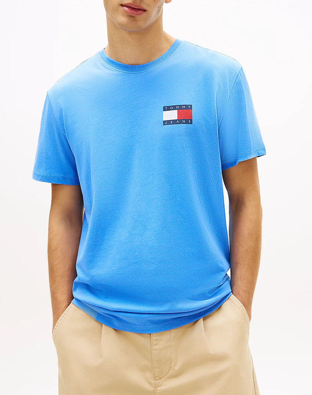 TOMMY JEANS TJM SLIM ESSENTIAL FLAG TEE EXT