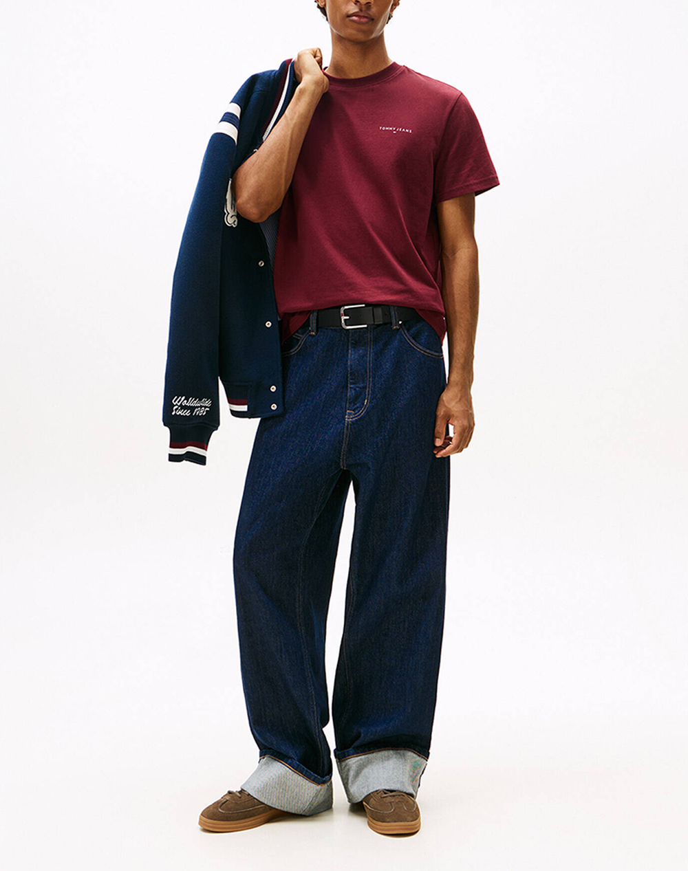 TOMMY JEANS TJM SLIM LINEAR CHEST TEE EXT