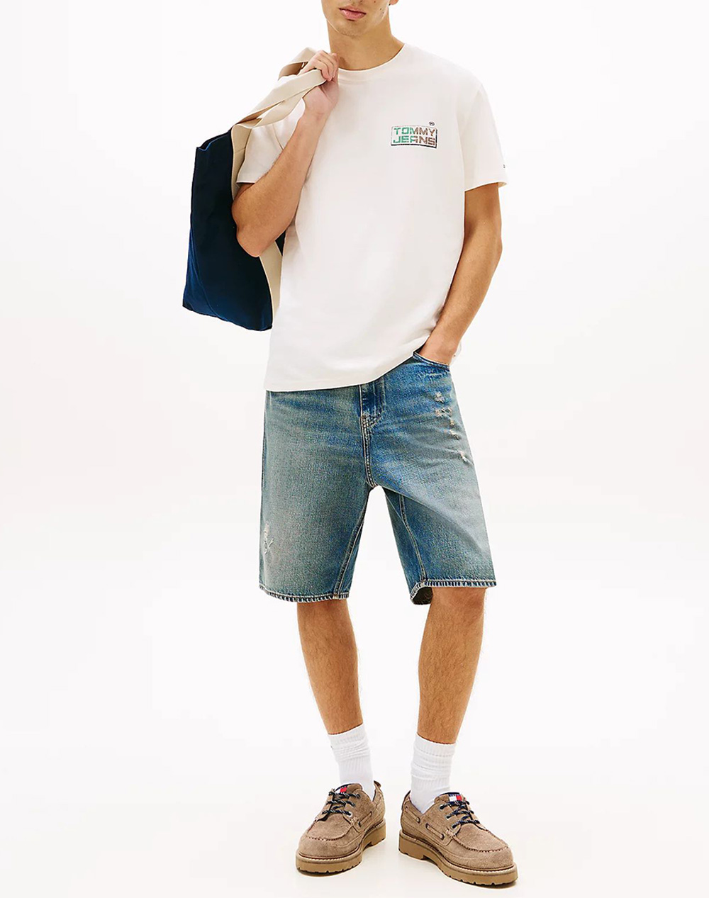 TOMMY JEANS TJM REG TJ GYM BLOCK SS TEE EXT