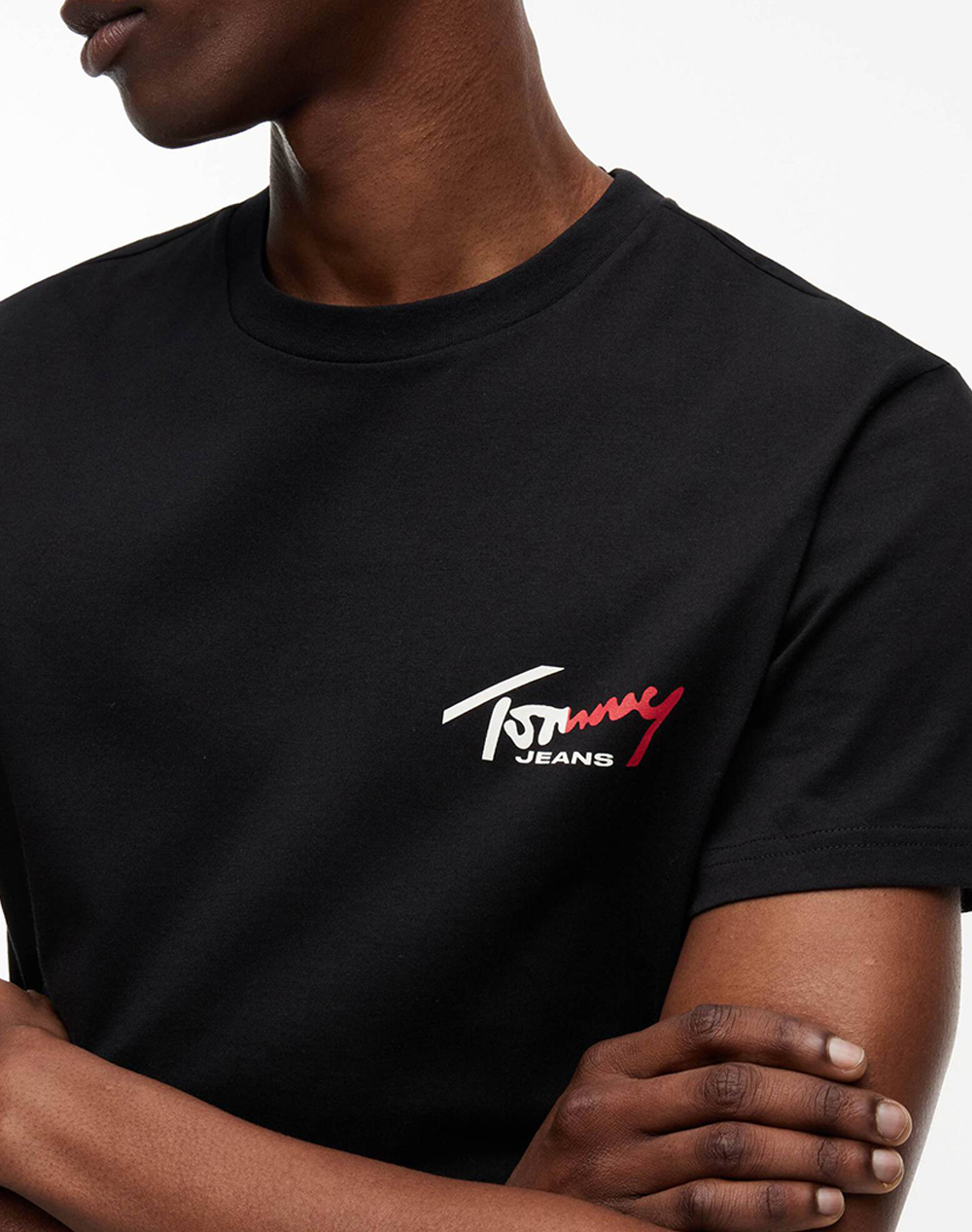 TOMMY JEANS TJM SLIM SIGN CHEST SS TEE EXT