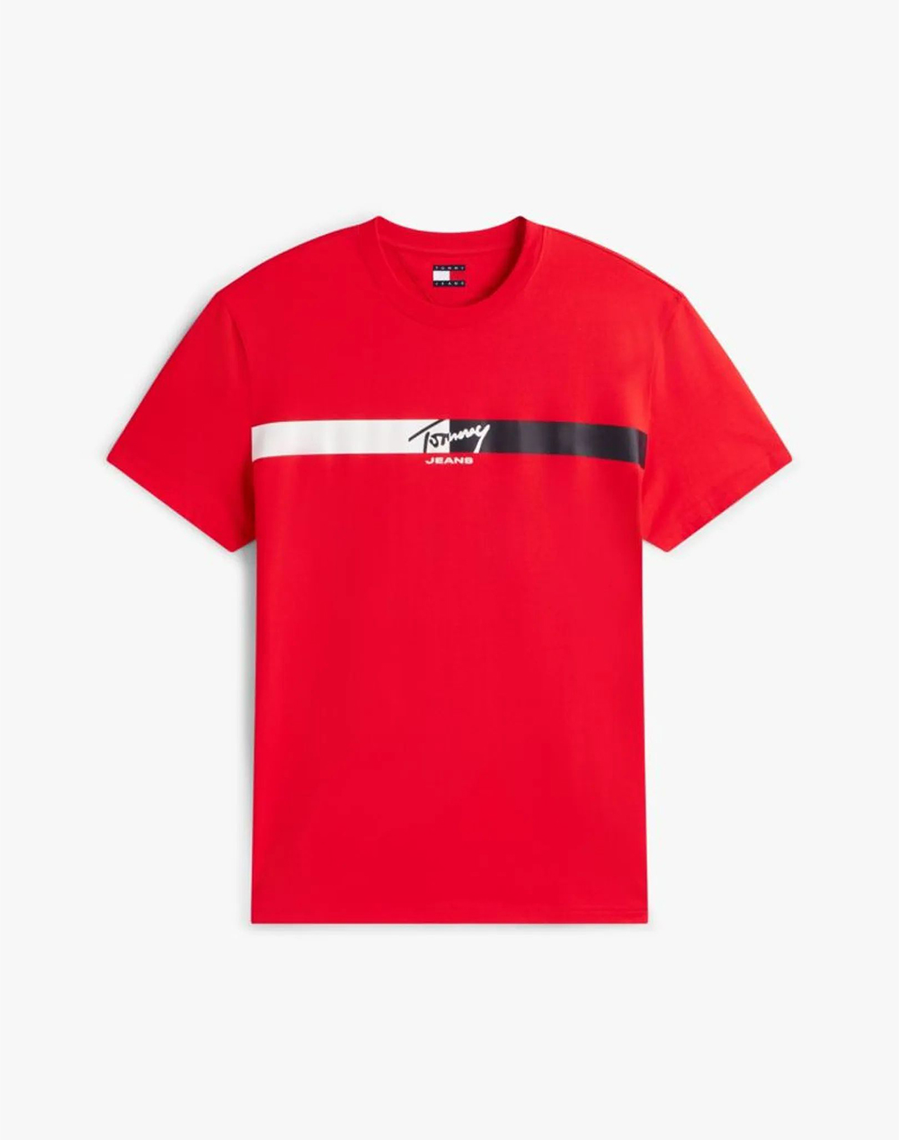 TOMMY JEANS TJM REG SIGNATURE STRIPE T EXT