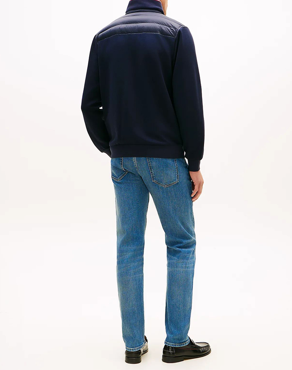 TOMMY HILFIGER MIX MEDIA ESS RWB STAND COLLAR