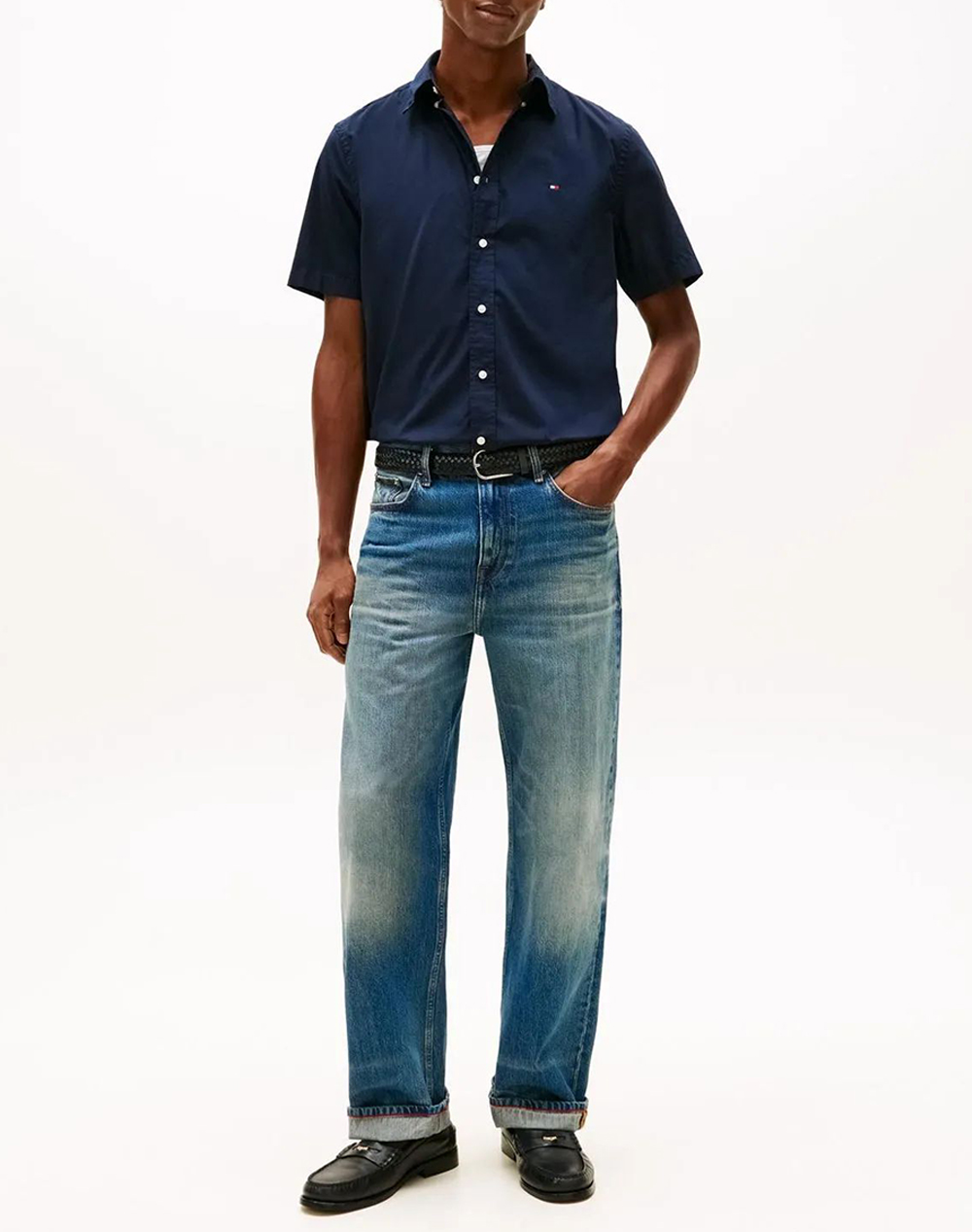 TOMMY HILFIGER FLEX POPLIN SOLID S/S SHIRT