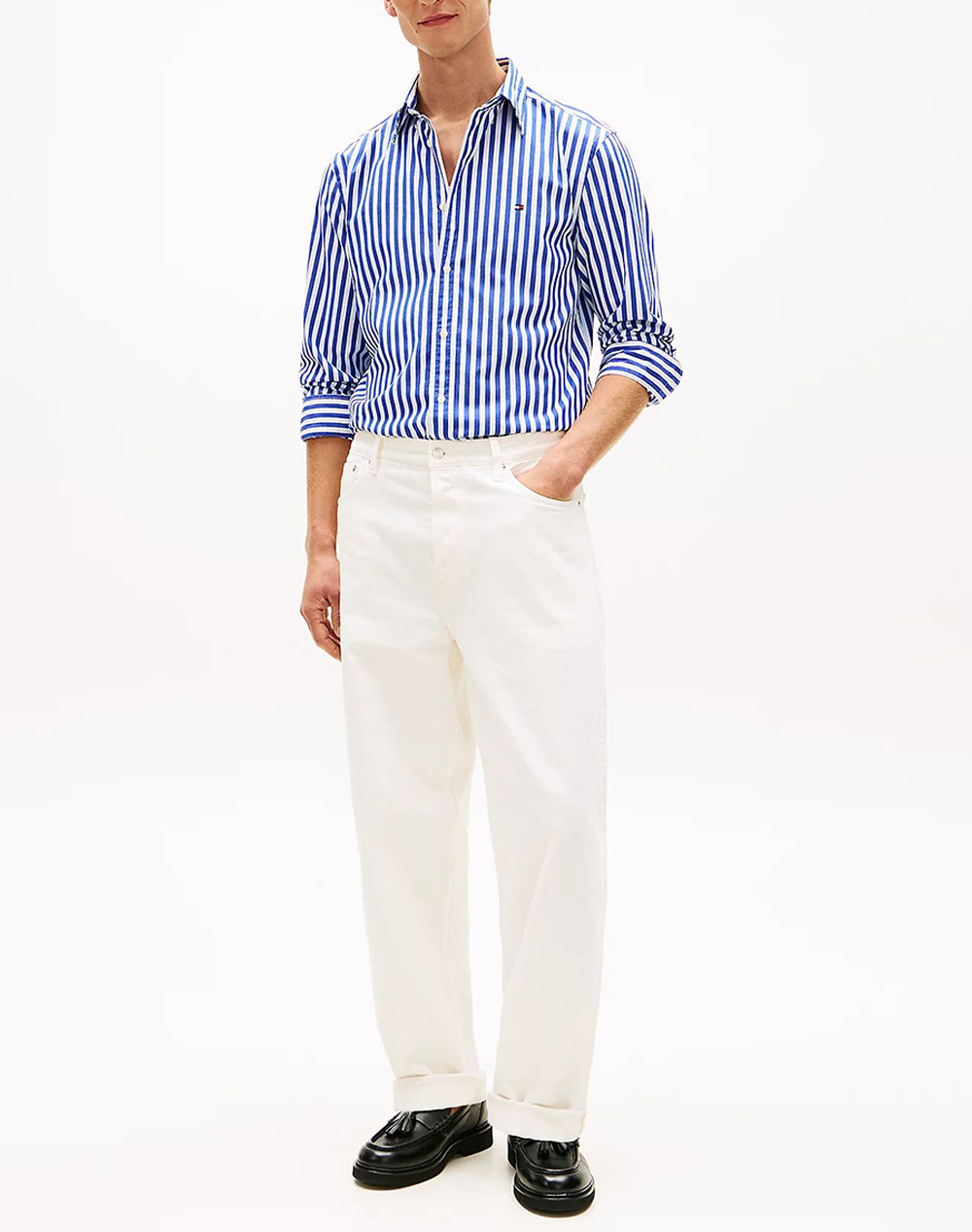 TOMMY HILFIGER FLEX POPLIN CLASSIC STP RF SHIRT