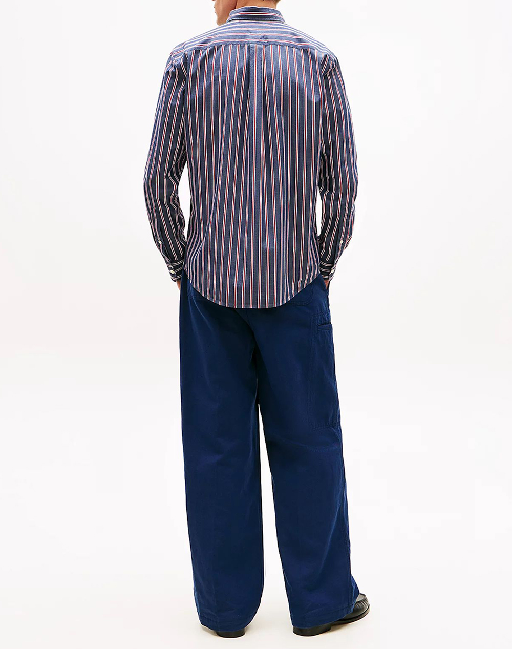 TOMMY HILFIGER FLEX POPLIN BOLD STRIPE RF SHIRT