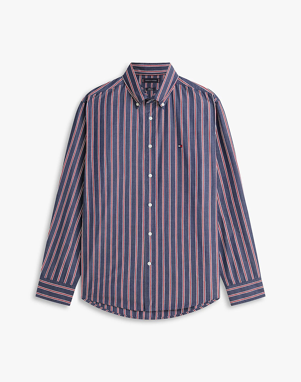 TOMMY HILFIGER FLEX POPLIN BOLD STRIPE RF SHIRT