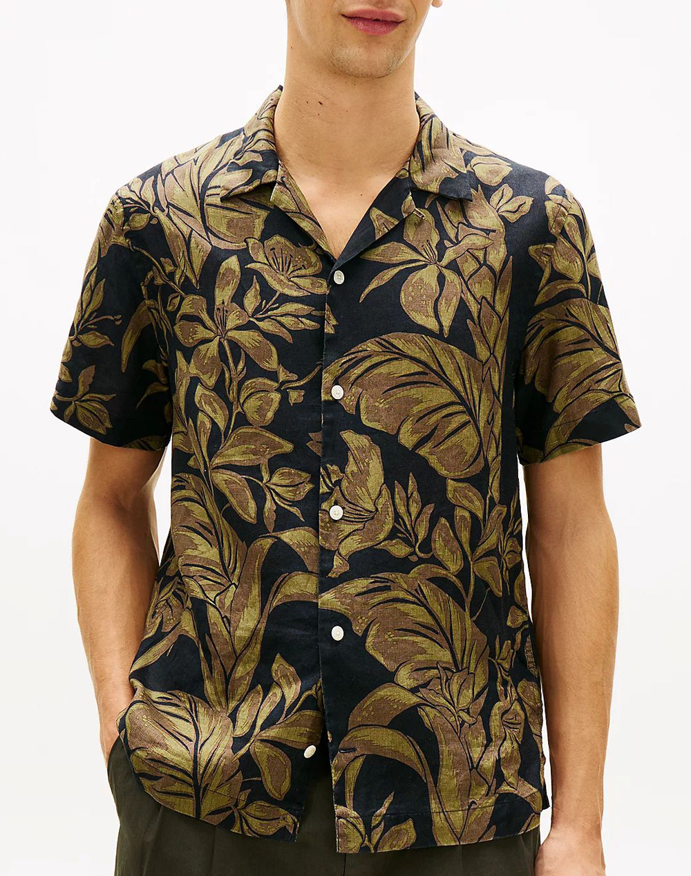 TOMMY HILFIGER LINEN FLORAL AOP SS RF 1/2