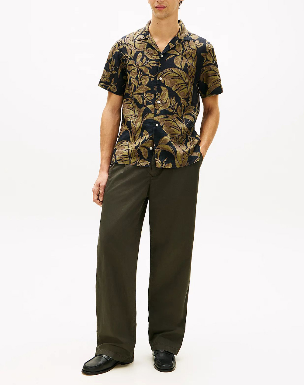 TOMMY HILFIGER LINEN FLORAL AOP SS RF 1/2