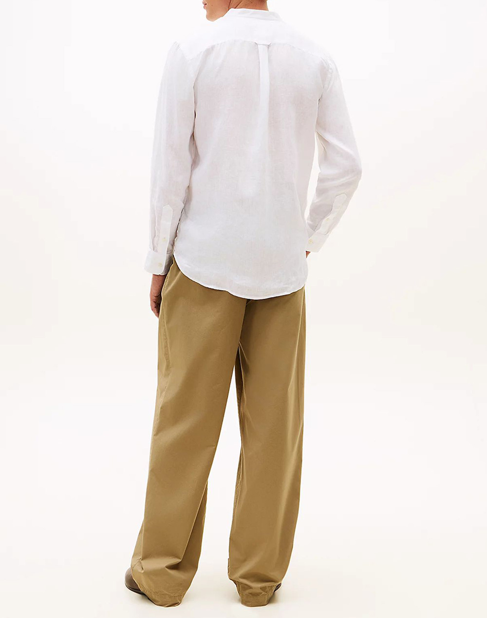 TOMMY HILFIGER PIGMENT DYE MAO COLLAR SHIRT